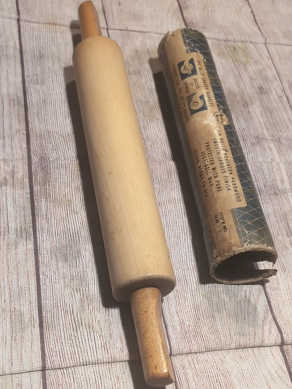 Maid Of Honor Vintage Ball Bearing Rolling Pin Sears Roebuck Circa 1930's